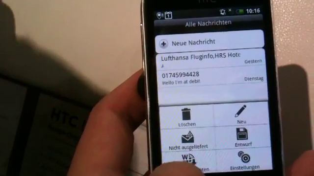 HTC Legend mit Google Android 2.1 und HTC Sense - kleiner Hands-On Test auf der Cebit смотреть онлайн