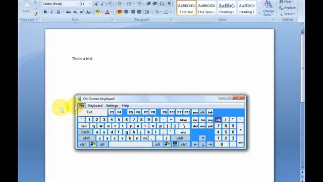 Windows Vista - 3 of 16 - On Screen Keyboard смотреть онлайн