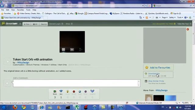 How To: Change Start Button Orb Windows 7 смотреть онлайн