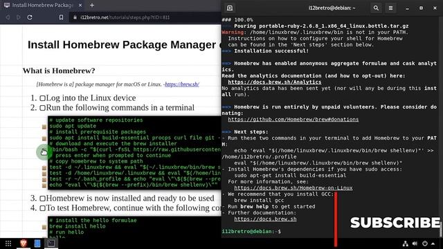 Install Homebrew Package Manager on Linux смотреть онлайн