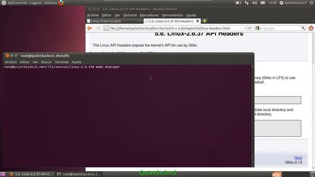[LFS v. 6.8] - [Parte #08] - [00:01:57] - Linux v. 2.6.37 API Headers смотреть онлайн