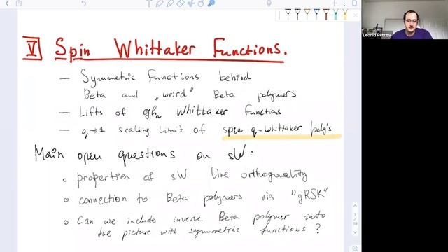 Leonid Petrov (Virginia) -- Random polymers and symmetric functions смотреть онлайн