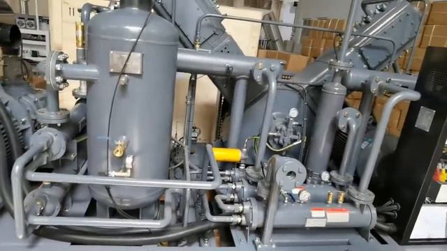 New Type 40bar oil free air compressor смотреть онлайн