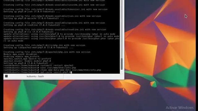 Kubuntu instalación apache, mySQL y phpmyadmin parte 1 смотреть онлайн