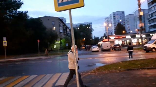 Москва 3177 3-й Новоподмосковный переулок, 5-й Новоподмосковный переулок осень вечер