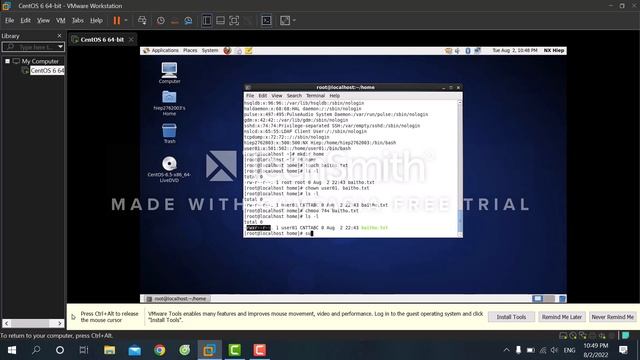 Lab 6. Tạo user group và phân vùng trên HĐH Linus Centos смотреть онлайн