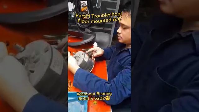 Part#1 Troubleshoot And Repair Evaporator Fan Motor Of Carrierfloor Mounted AC⛑️😁#youtube #youtuber