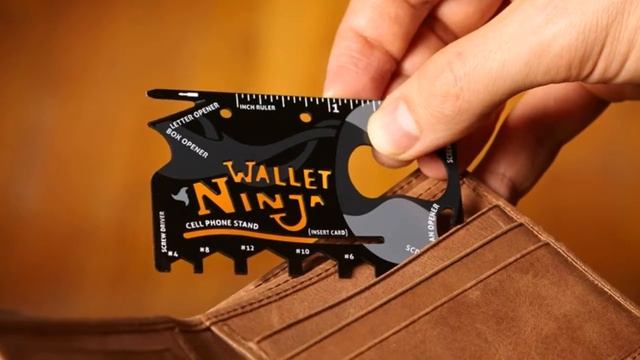 Мультитул кредитка Wallet Ninja 18 в 1 полезных инструментов от torg777 com смотреть онлайн