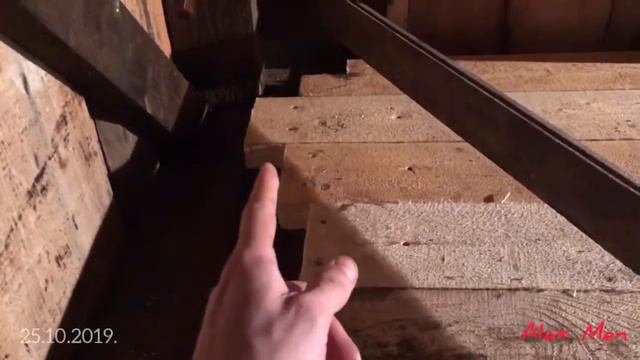 Строительство каркасного сарая. Начало работы с полами))25.10.2019. смотреть онлайн