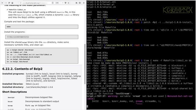 LFS on an Intel i486 Episode 99 - 6.22. Bzip2-1.0.6 смотреть онлайн