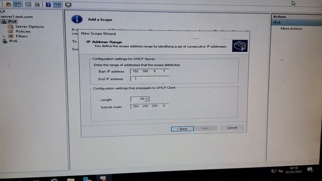 Configuring a DHCP server. смотреть онлайн