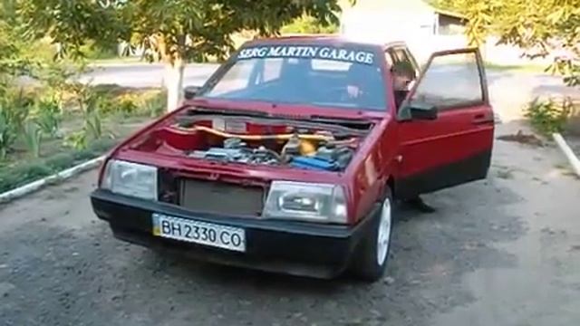 Первый запуск ВАЗ 2109 САМЫЙ МОЩНЫЙ 8 клапанный двигатель ВАЗ