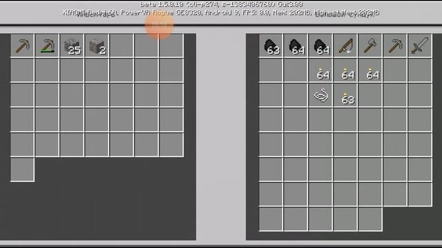 Играю в Minecraft ловлю рыбу, копаю пещеру.