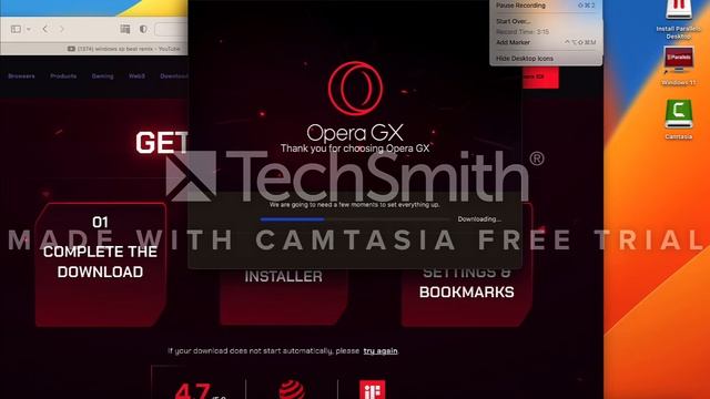 Installing Opera GX On A Macbook M2 Air