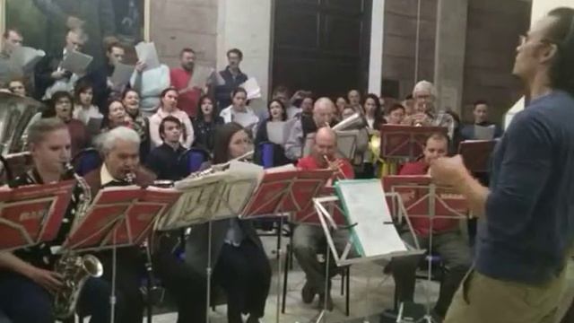 День Победы. Репетиция(1). Хор п/у Б.Тараканова и Mendeleev BaNd