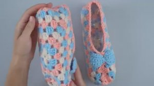 Домашние следки из обычного квадрата крючком #следкикрючком