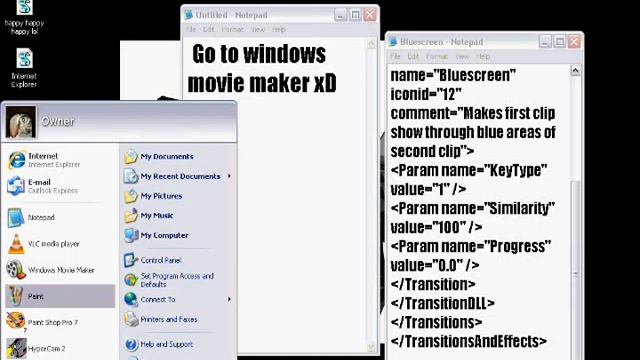 Tutorial: How To Do BLUE Screen Effect On Windows Movie Maker! смотреть онлайн