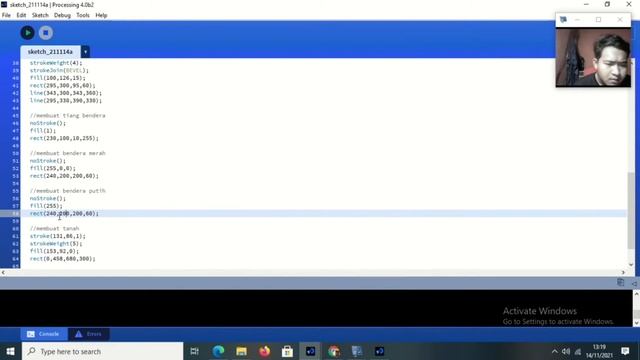 UTS_GrafKom (Membuat Sebuah Objek Dengan Processing) Soal 1 смотреть онлайн