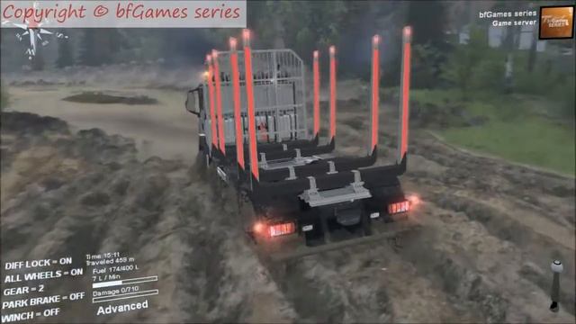 Spintires-Texture Bug invisible Bridge Текстура Ошибка невидимый мост смотреть онлайн