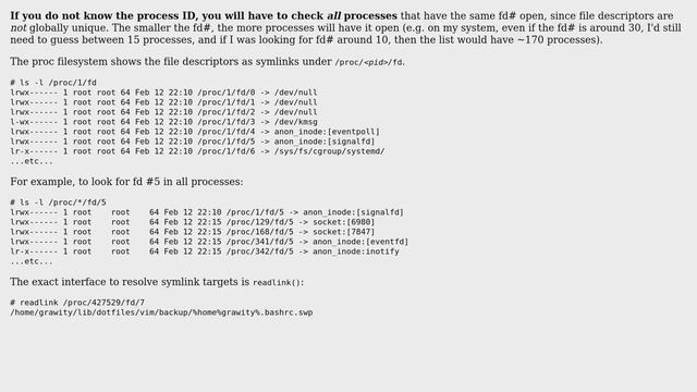 How can I print file names on linux command if know its file descriptor of a file opened by a... смотреть онлайн