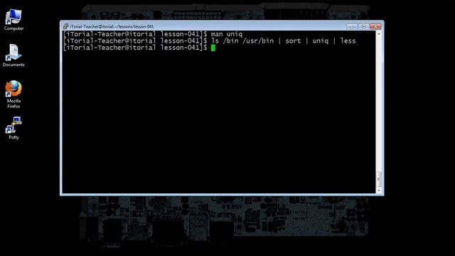 CentOS6 Command uniq смотреть онлайн