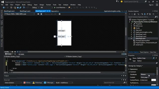 "Windows 10 Universal App development"-Tutorial 3: Page Navigation in visual studio 2015 смотреть онлайн