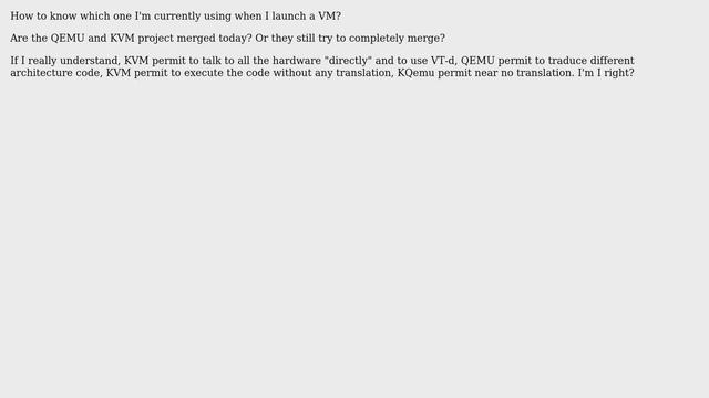 Unix & Linux: I'm I using KVM, KQemu or QEMU? смотреть онлайн