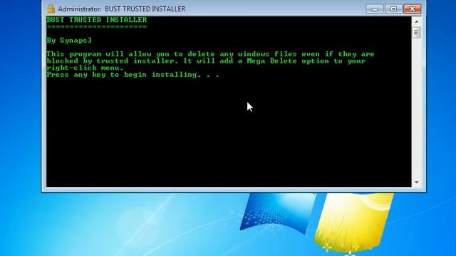 TrustedInstaller Hack (Program Included) смотреть онлайн