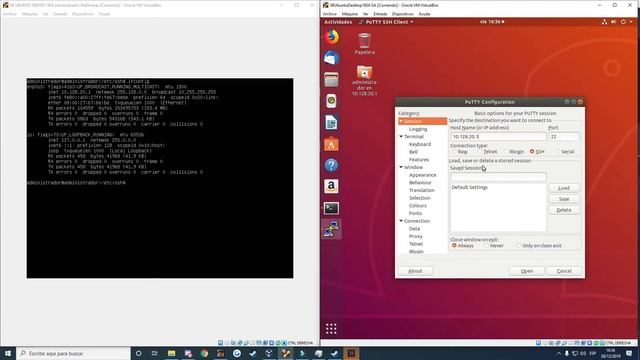 Putty Ubuntu 18 04 IES Palomeras Vallecas смотреть онлайн