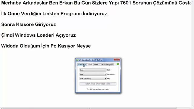 Windows 7 Yapı 7601 Sorunu Çözümü смотреть онлайн