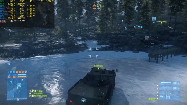 Battlefield 3 GTX 750 1080P - 900P - 720P смотреть онлайн