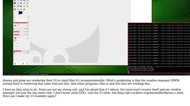 Unix & Linux: UI Fonts on (some) applications are unreadably small смотреть онлайн