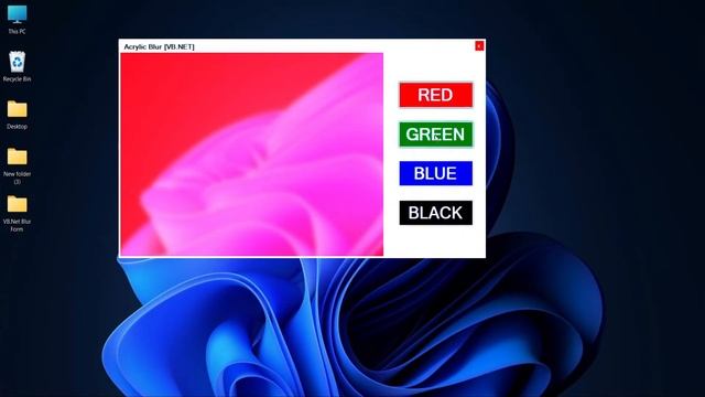 Aero Glass Transparency with Blur | VB.NET смотреть онлайн