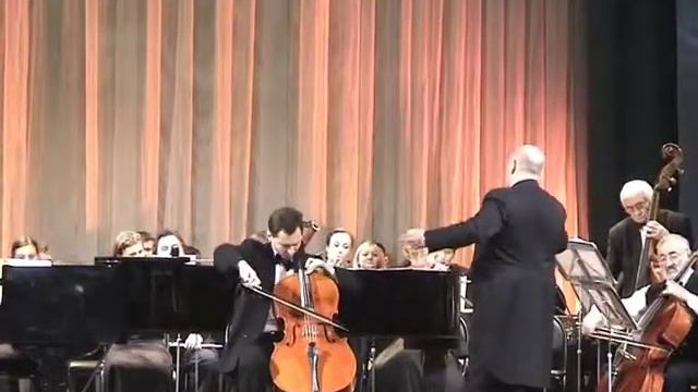Eugene Prokoshin (cello) plays Dvorak Rondo with "Cantus firmus" orchestra. смотреть онлайн