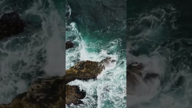 Эстетика океана 🌊#океан #скалы #релакс #звукиприроды #звукморя #вода смотреть онлайн