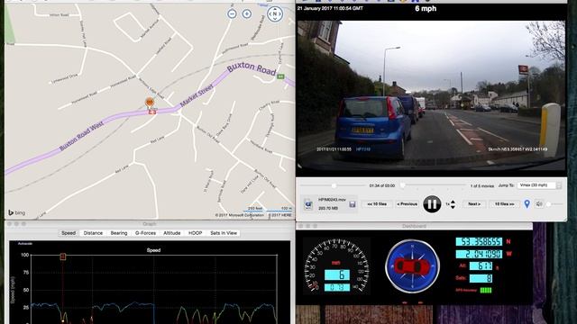 HP F301 dashcam on Dashcam viewer смотреть онлайн