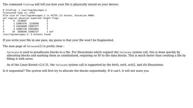 Unix & Linux: Are files saved on disk sequentially? (4 Solutions!!) смотреть онлайн