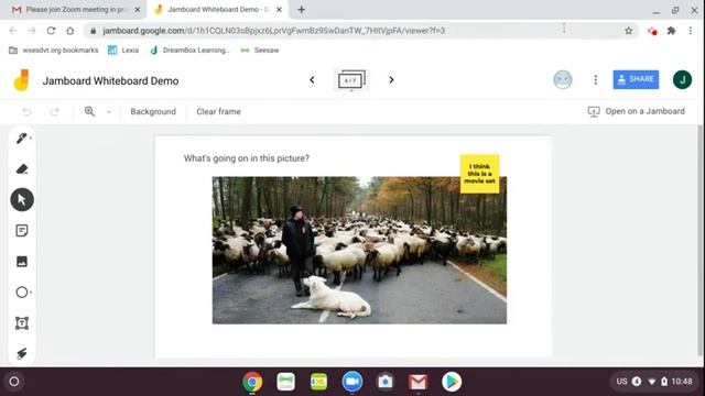 Zoom and Jamboard Student Perspective #2 (Toggle Windows) смотреть онлайн