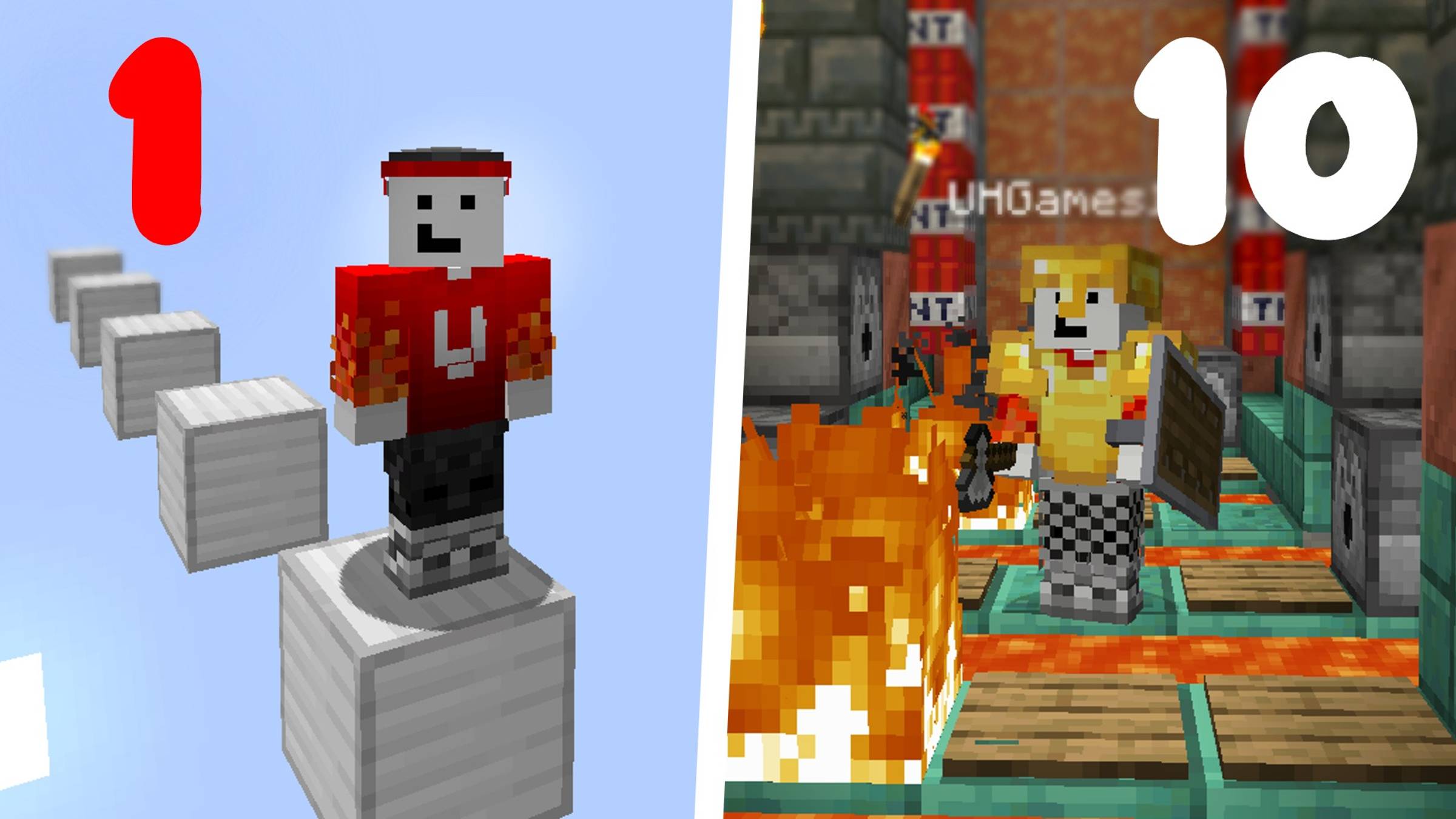 ПАРКУРЫ за 1 5 10 минут в Minecraft Майнкрафт смотреть онлайн