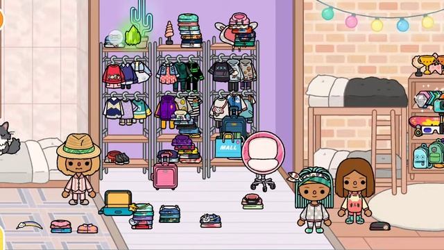 Уборка в шкафах девочек в Тока Бока. 🧥🥼👗👖👕 смотреть онлайн