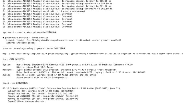 Sound no longer works after updating Linux Mint and I've lost the tray icon: what should I try... смотреть онлайн