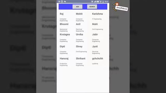 Custom GridView with Search | Update | Delete using base adapter. смотреть онлайн
