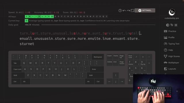 [DAY 01] ASMR Keyboard Typing No talking 30 min, 30 Days. Touch Typing Practice смотреть онлайн