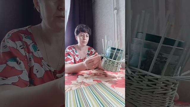 плетем корзинку для ложек и вилок смотреть онлайн