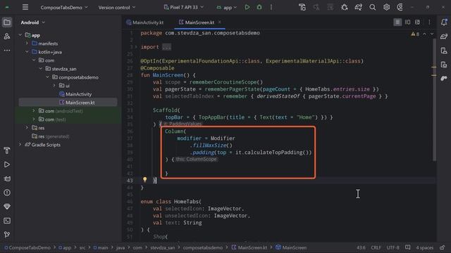 TabRow with Horizontal Pager in 4 Minutes - Jetpack Compose смотреть онлайн