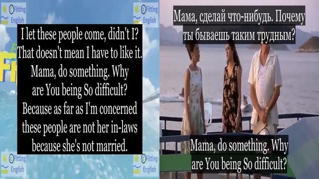 Lesson166 Study English through film FOOLS RUSH IN on 8chnl RU Fitting English смотреть онлайн