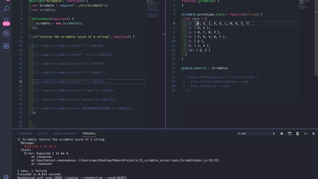 Scrabble Solver Kata in JS смотреть онлайн