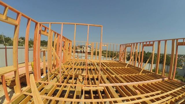 Строим каркасный дом 11 день ч.1 смотреть онлайн