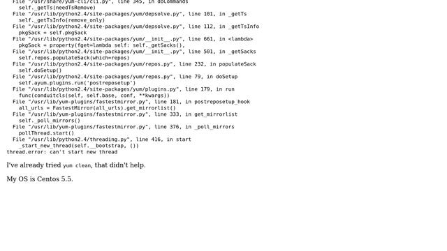 Unix & Linux: Yum update error: "can't start new thread" (2 Solutions!!) смотреть онлайн