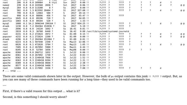 DevOps & SysAdmins: Why does my "ps aux" command column now show gibberish? смотреть онлайн